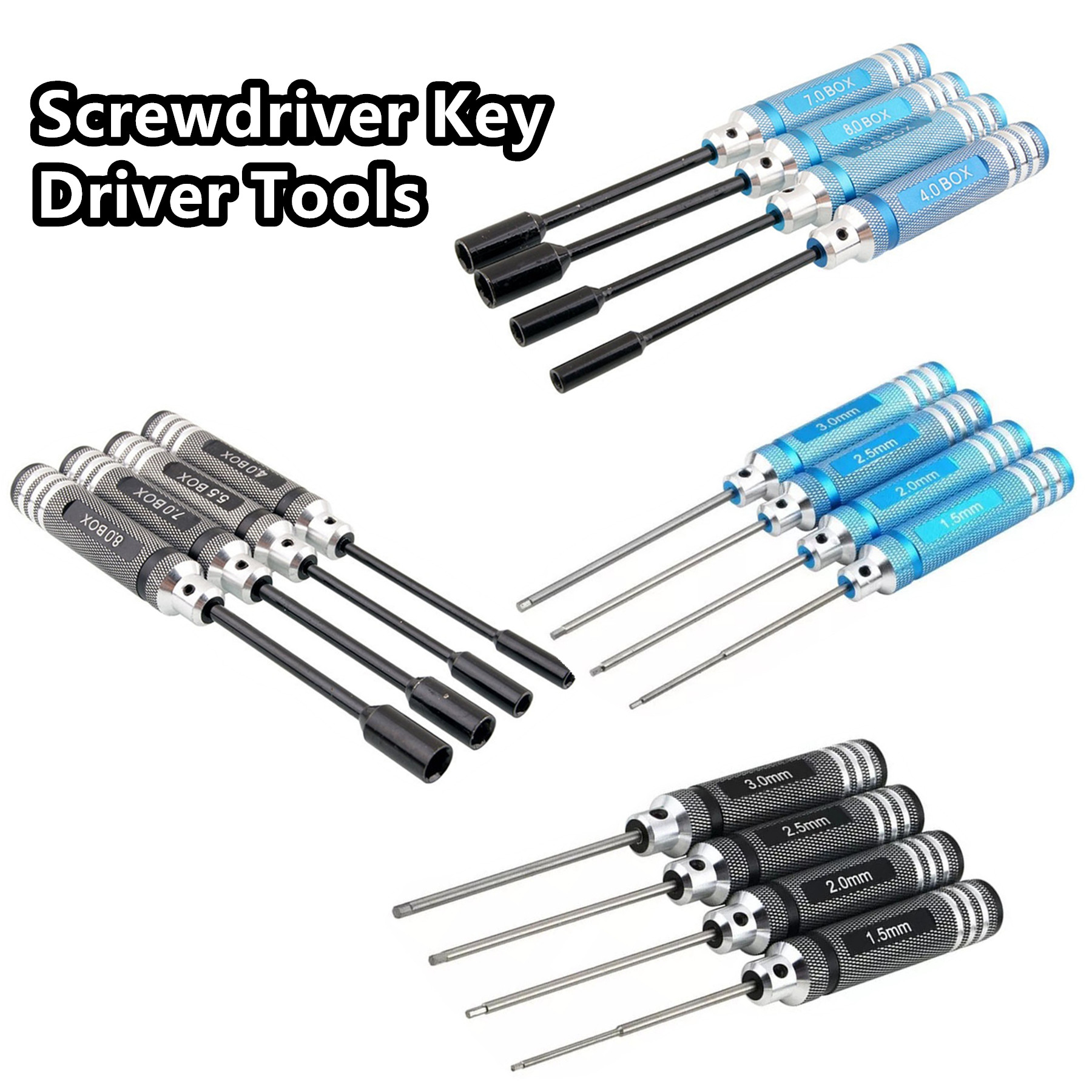 Rc Hobby Electric Screwdriver - Juego de destornilladores hexagonales de titanio,