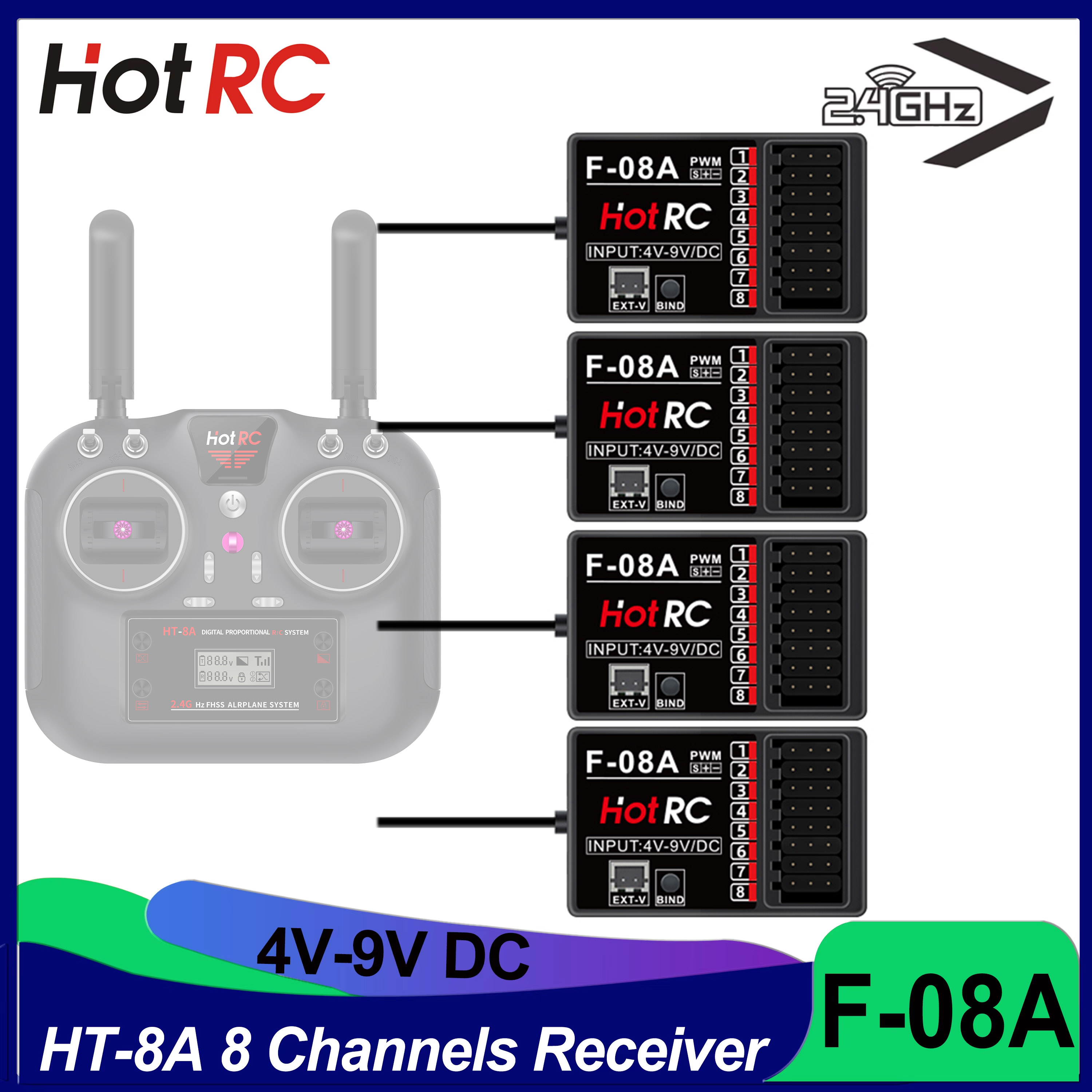 Rc Hobby Room - Piezas de modelo HOTRC RC, receptor