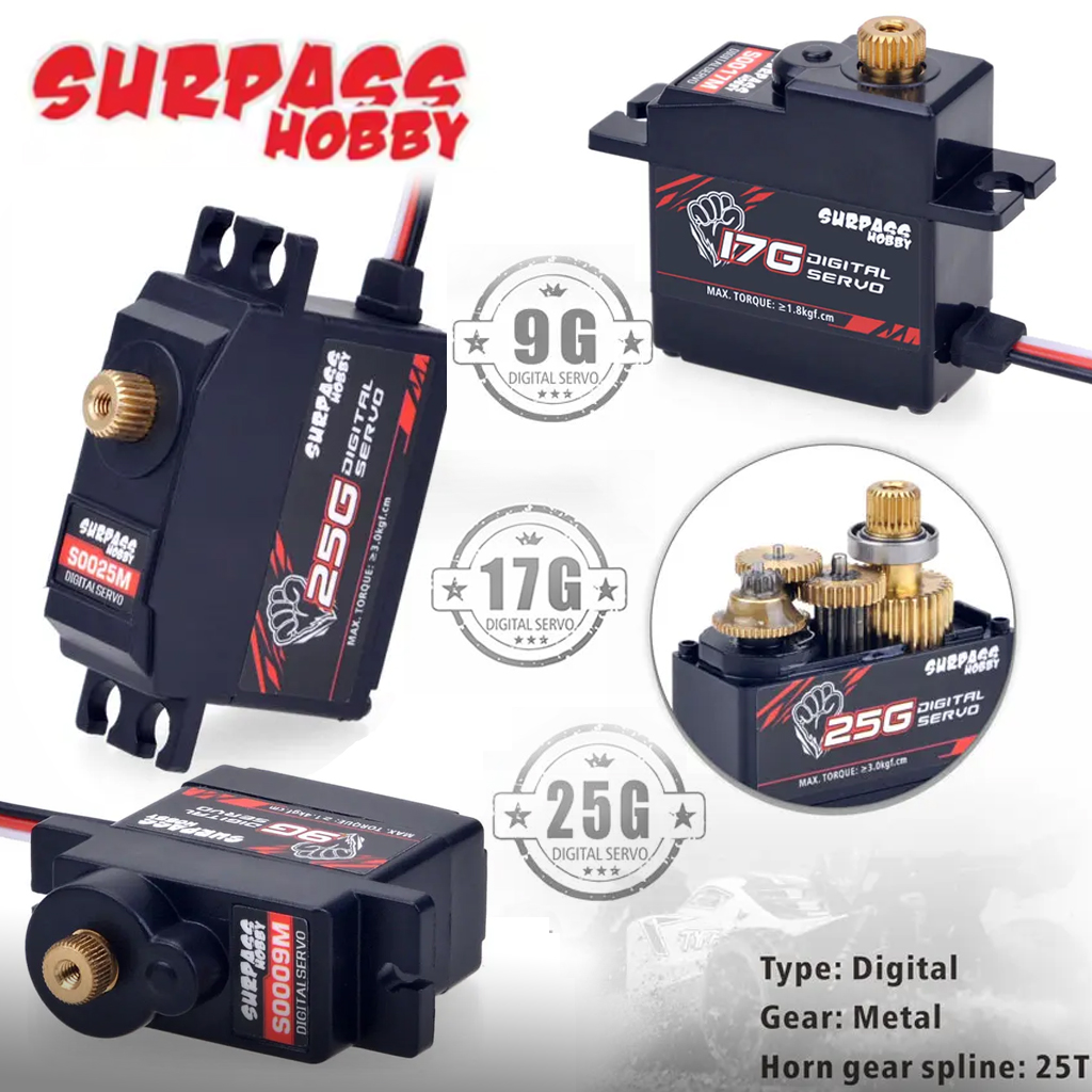 Rc Hobby Online - 4PCS SURPASS Servo Digital Impermeable para
