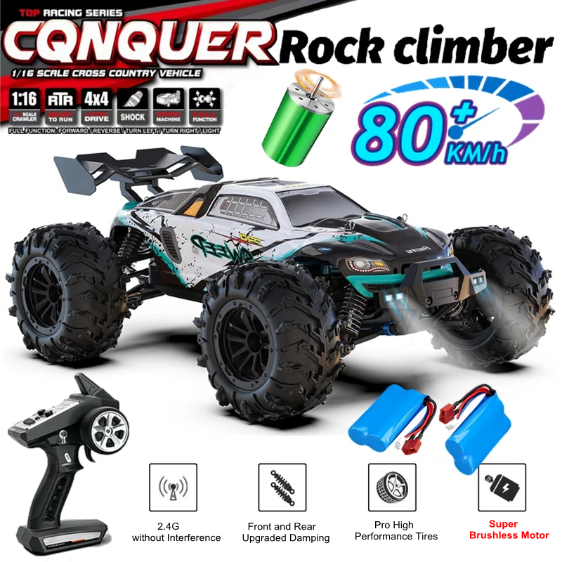 Rc Hobby Grade - Coche de Control Remoto 4x4 Todoterreno,