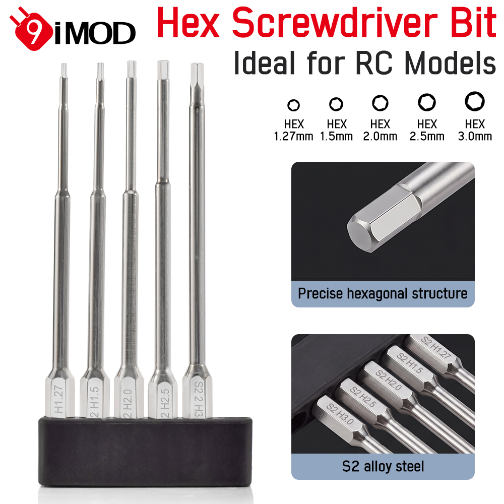 Rc Hobby Electric Screwdriver - Juego de destornilladores hexagonales 9IMOD, kit