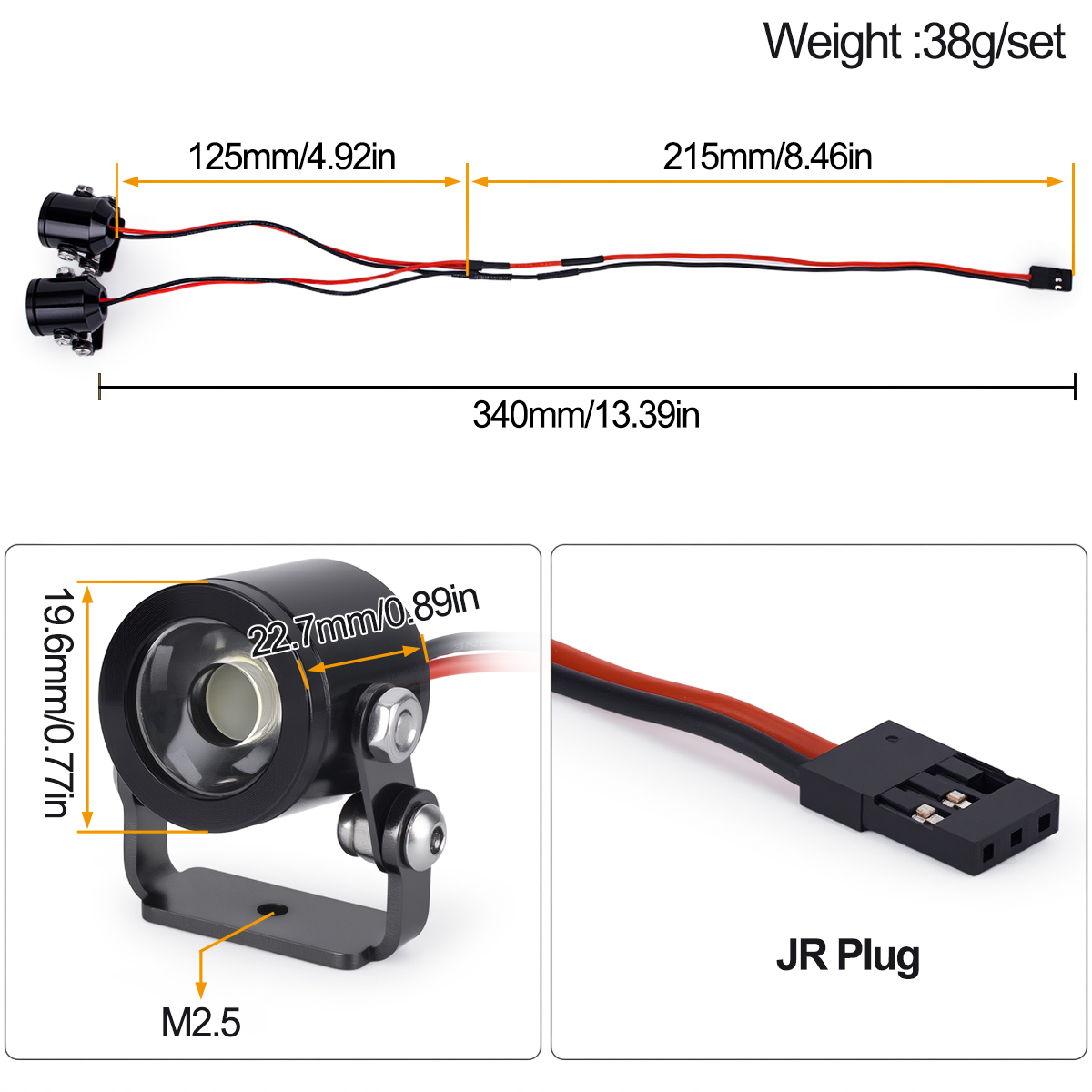 Luz LED para Coche RC, Faro De - Rc Hobby Nook reseña y precio