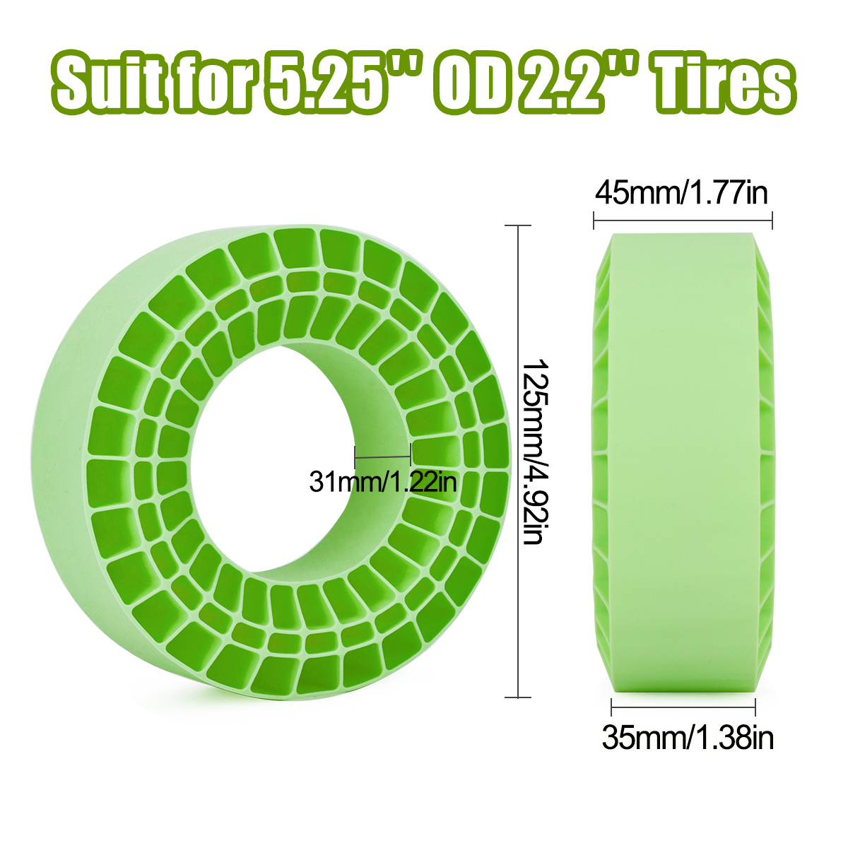 Neumático trepador de control  - Rc Tire Foam Insert reseña y precio