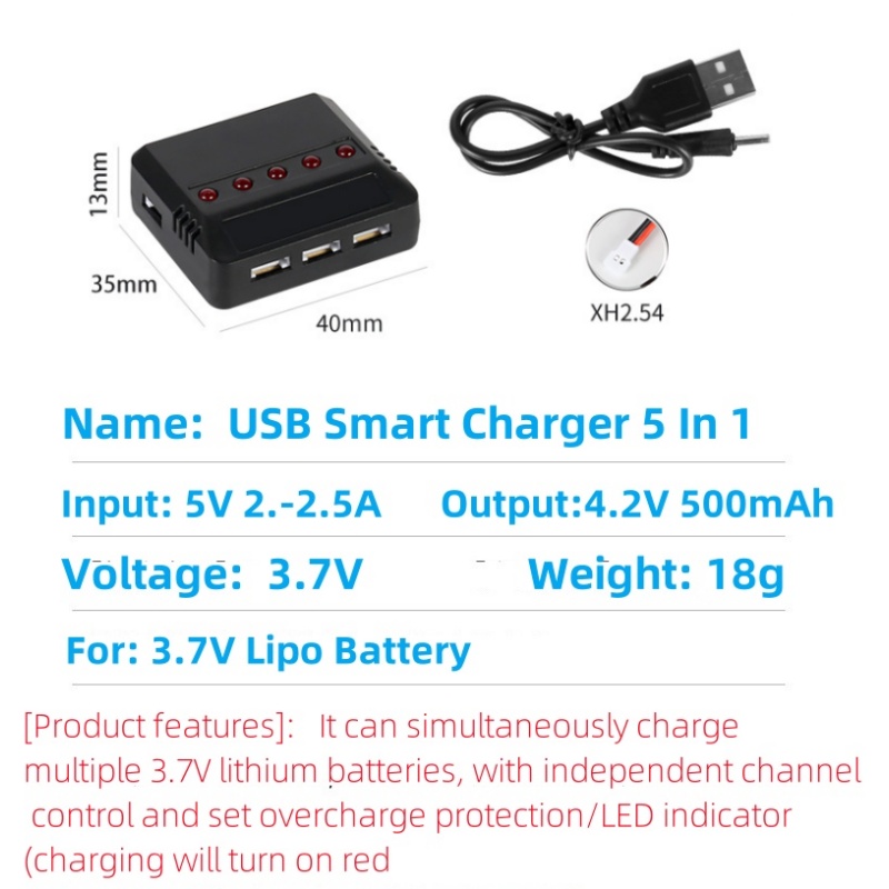 Syma X5HW X5HC X5C X5SW 3,7 V  - Rc Hobby Charger reseña y precio