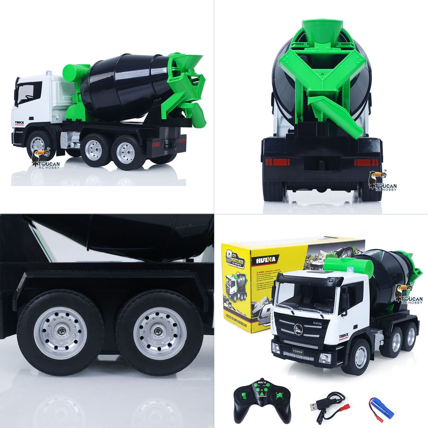 HUINA-camión mezclador eléctri - Rc Hobby Grade reseña y precio