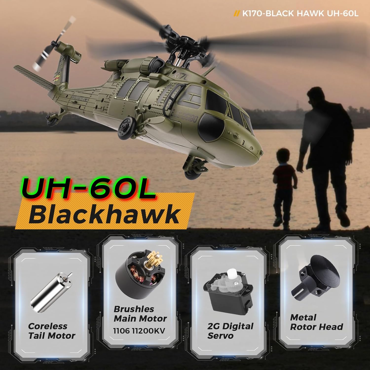 WLtoys K170 Helicóptero RC sin - Rc Hobby Grade reseña y precio