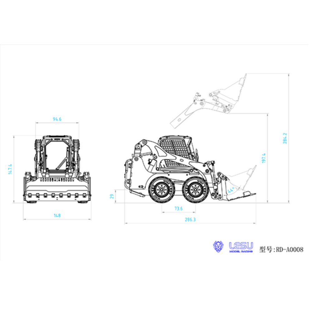 Kit LESU LT5H 1/14, Minicargad - Rc Hobby Light reseña y precio