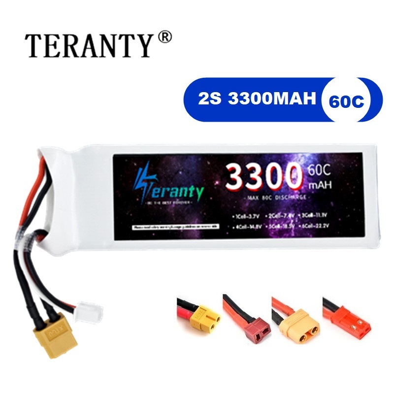 Batería LiPo 2S 7,4 V 3300mAh  - Rc Hobby Grade reseña y precio