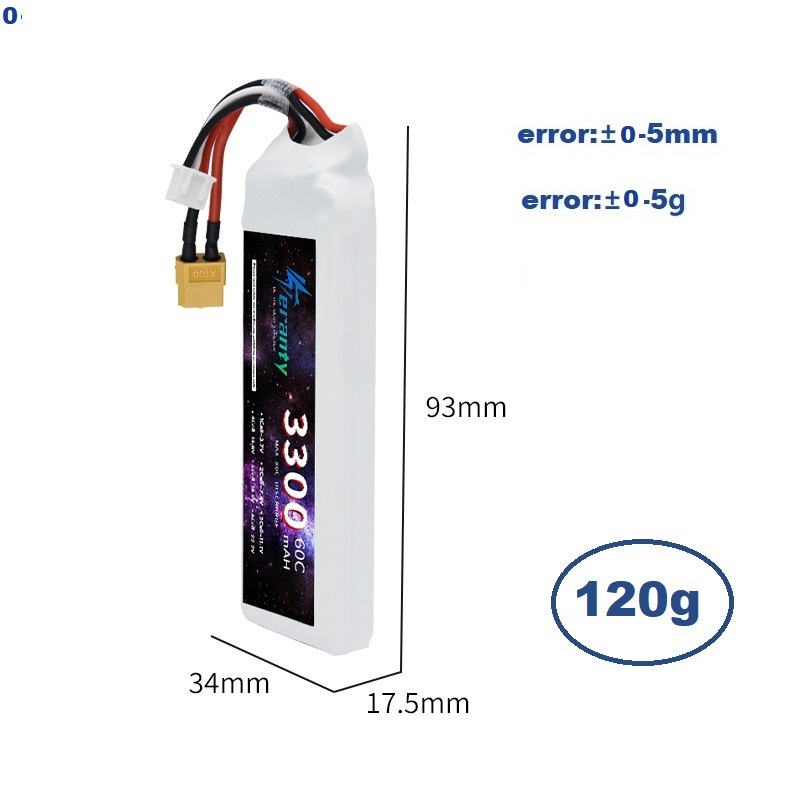 Batería LiPo 2S 7,4 V 3300mAh  - Rc Hobby Grade reseña y precio