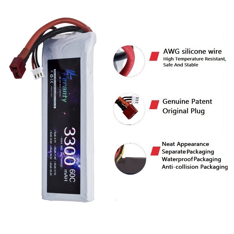 Batería LiPo 2S 7,4 V 3300mAh  - Rc Hobby Grade reseña y precio