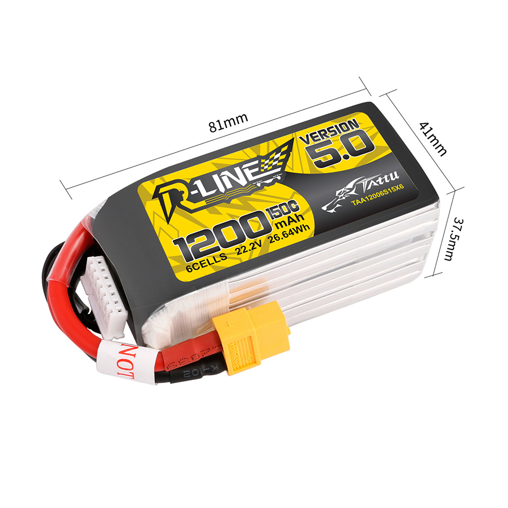 TATTU R-LINE 5,0 22,2 V 1200mA - Rc Hobby Line reseña y precio