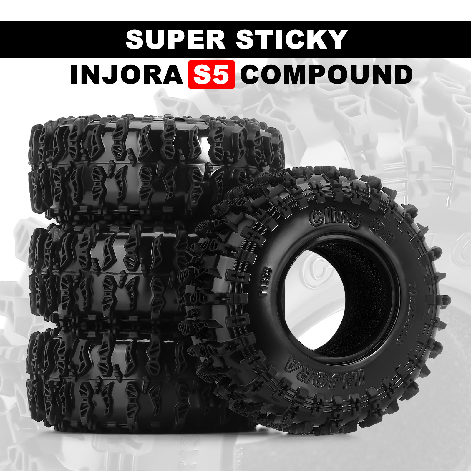 Neumáticos ClingOn INJORA de 1 - Rc Tire Foam Insert reseña y precio