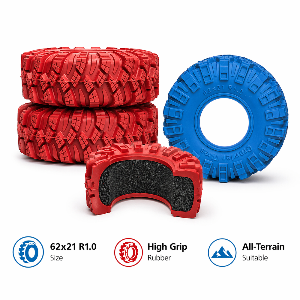 HFLRC 4PCS Neumáticos de Crawl - Rc Tire Foam Insert reseña y precio
