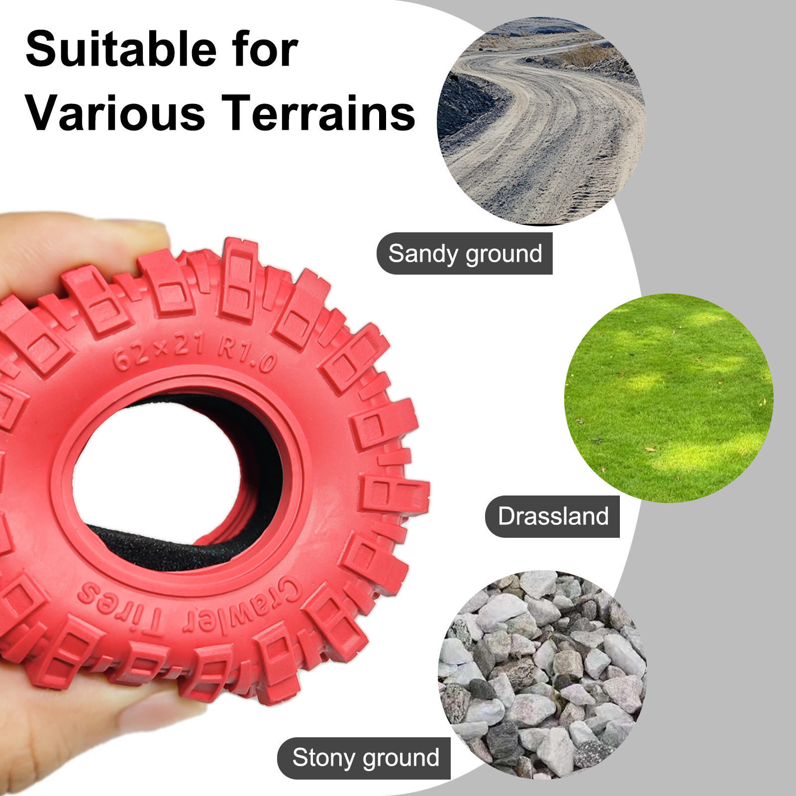 HFLRC 4PCS Neumáticos de Crawl - Rc Tire Foam Insert reseña y precio
