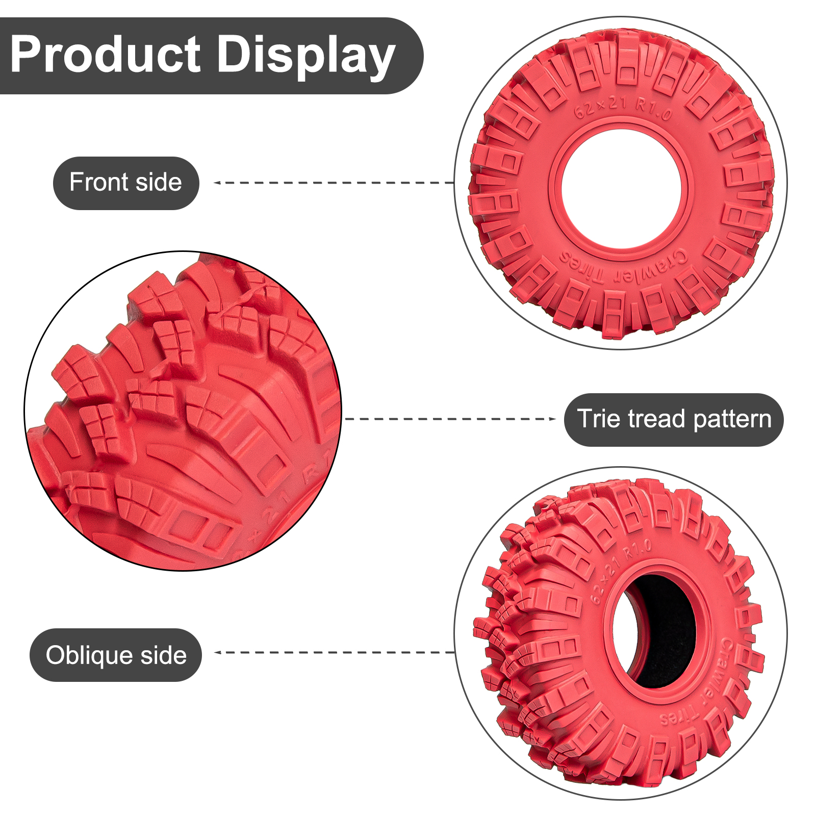 HFLRC 4PCS Neumáticos de Crawl - Rc Tire Foam Insert reseña y precio