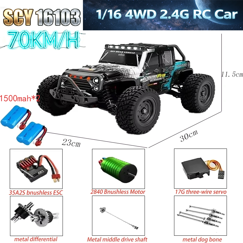 MJX 1/16 2.4G 4WD RC Monster T - Rc Hobby Line reseña y precio