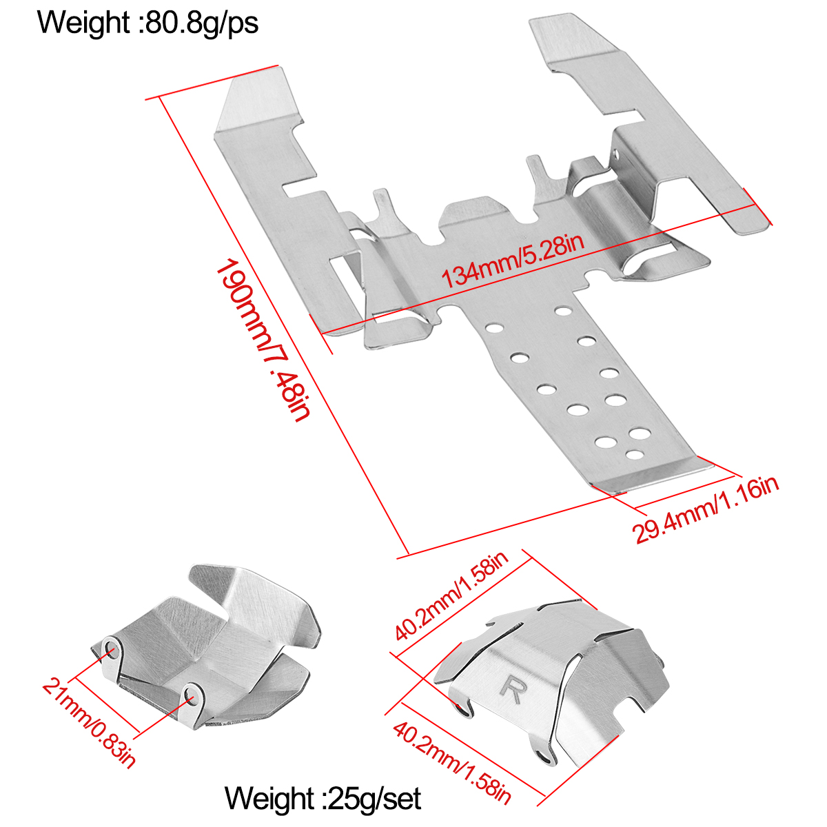 Juego de Placas Protectoras de - Rc Hobby Room reseña y precio